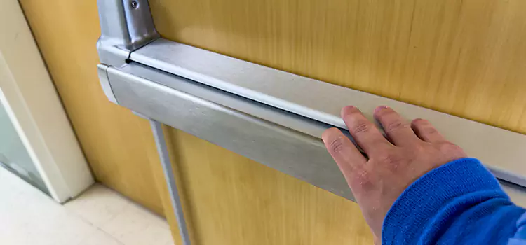 Installing a Push Bar on a Door Glen Ellyn
